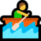 Man Rowing Boat emoji on Microsoft